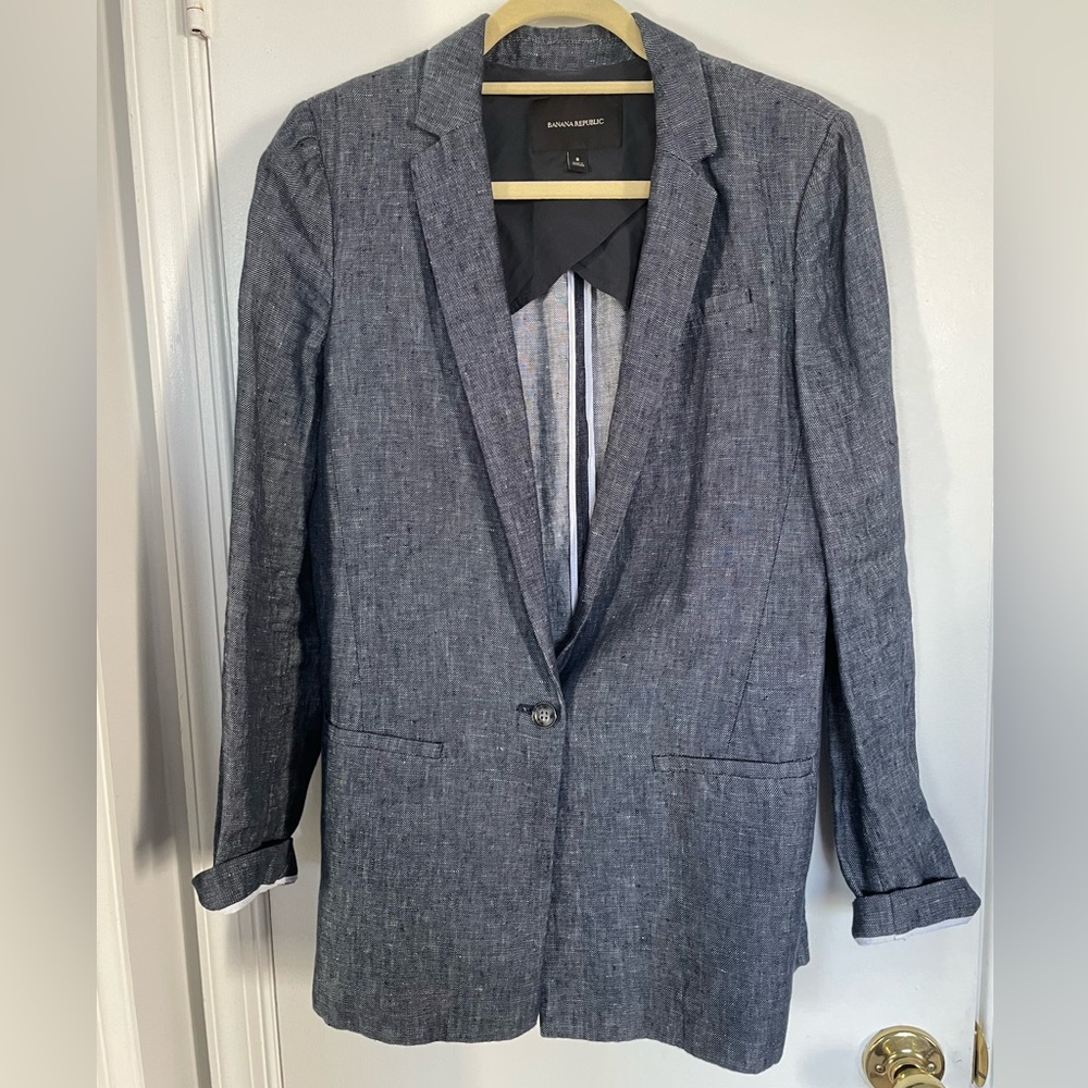 Banana Republic Chambray Blazer
